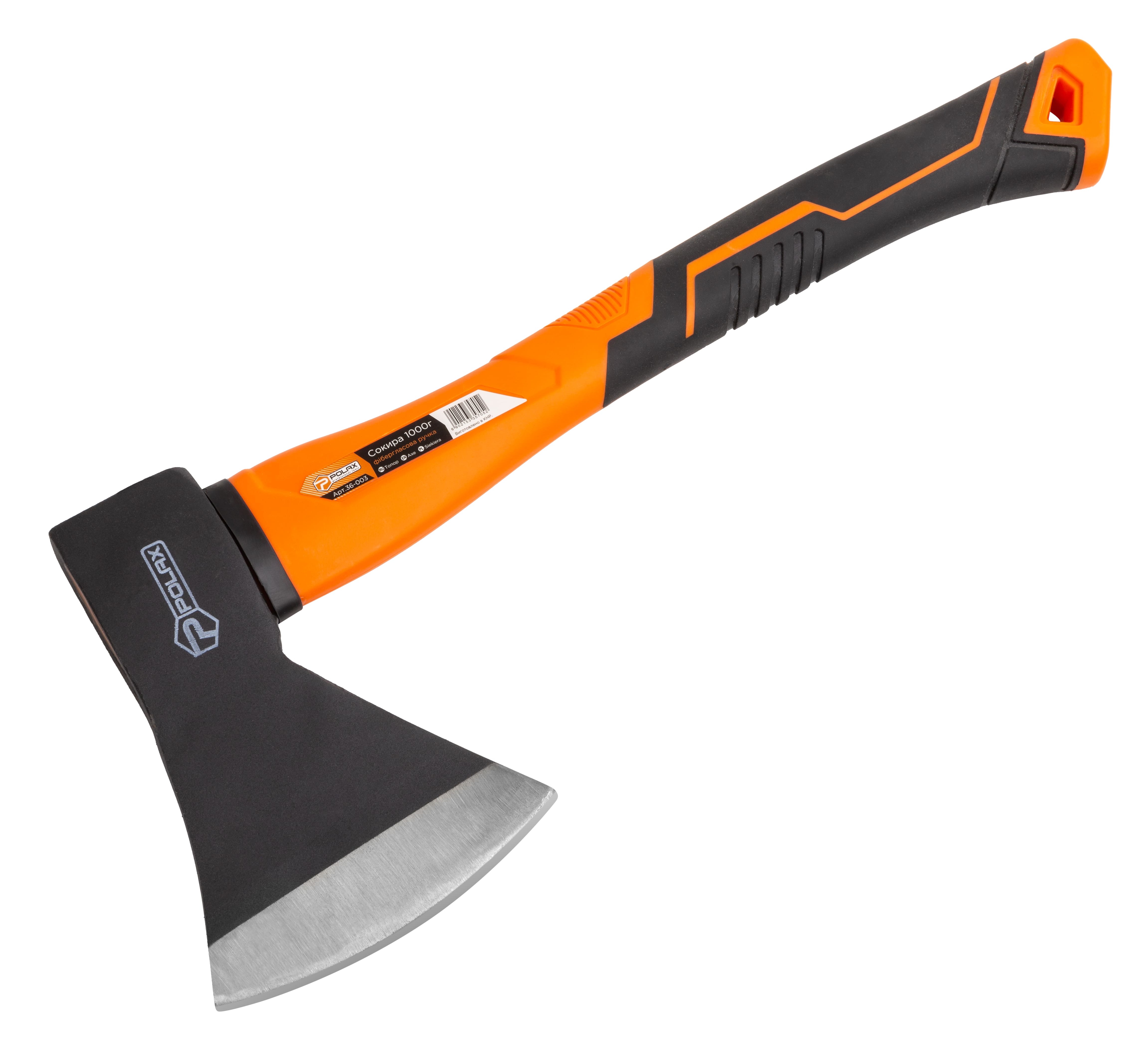 Сокира, фібергласова ручка, 1000 г, Polax